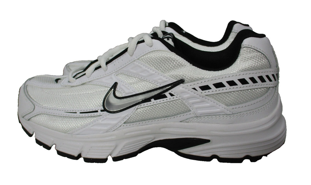 Nike Initiator White Metallic Silver Womens Sz 9 LifeStyle Casual Running Shoes